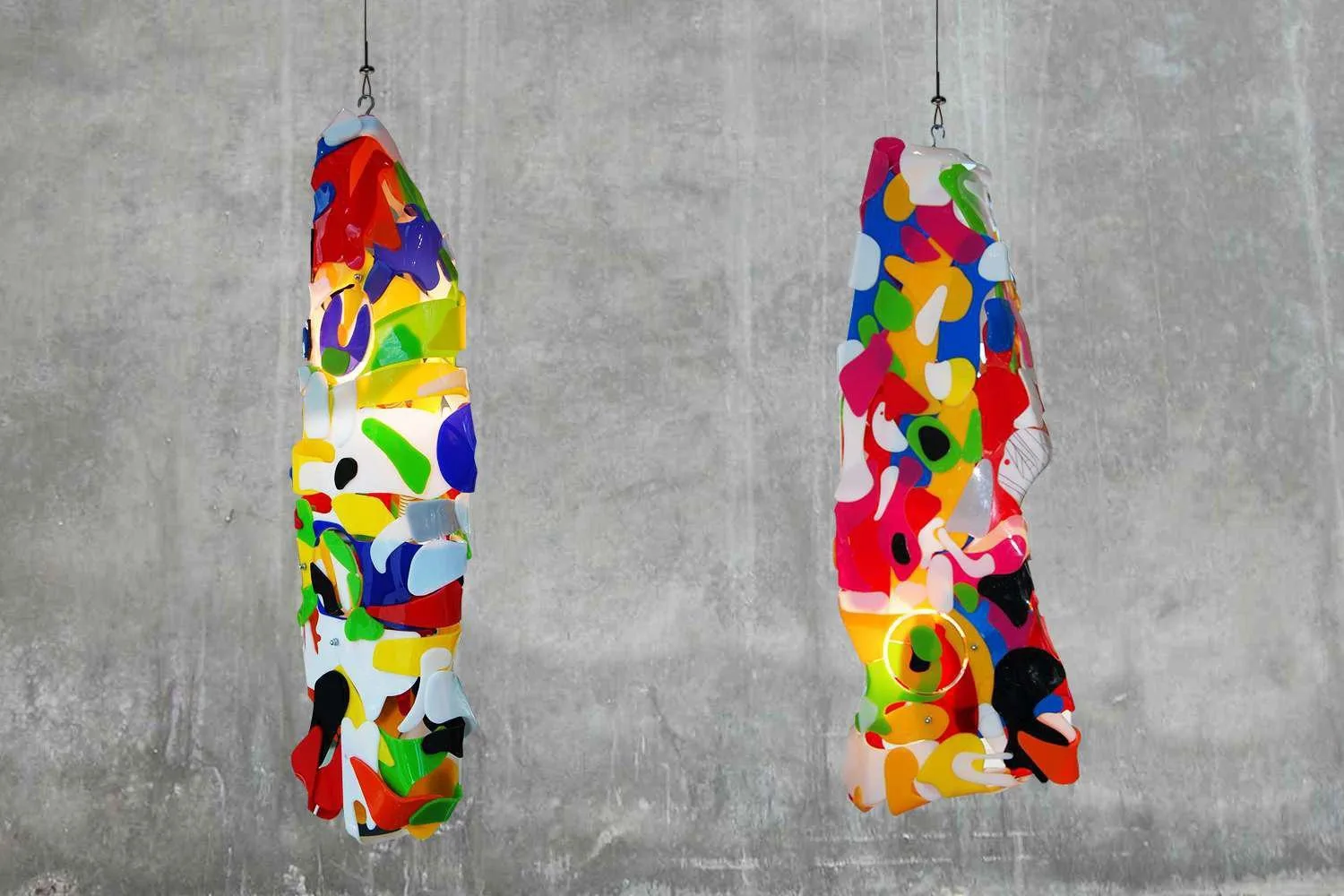 Light sculptures from the Symbiosis series