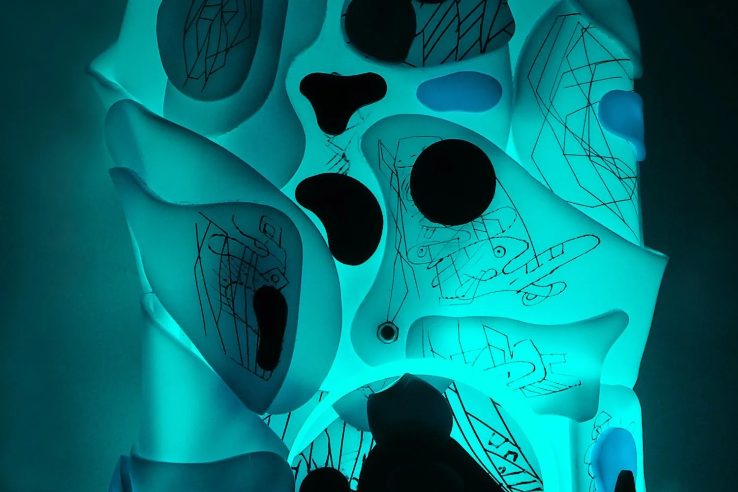 Symbiosis blue, close-up detail