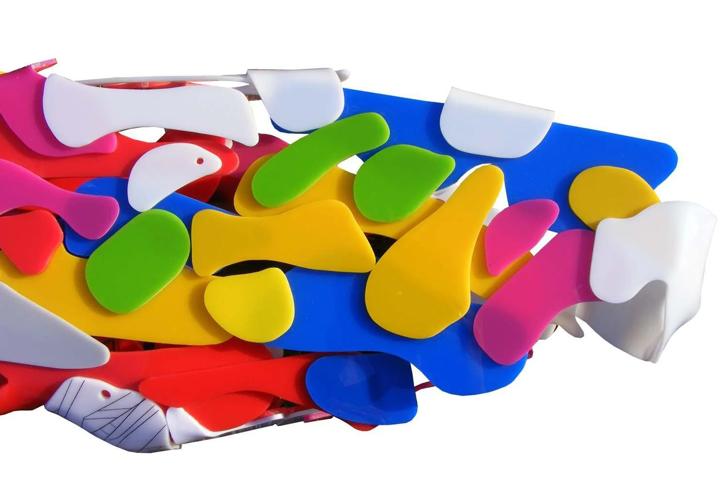 A close-up of a light sculpture texture by Marko Gavrilovic