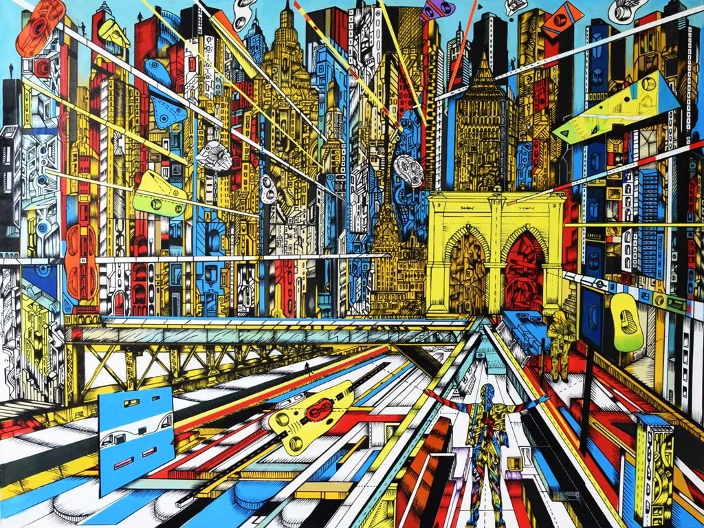 The Second Gate, acrylic on canvas, 160 x 140cm, 2016