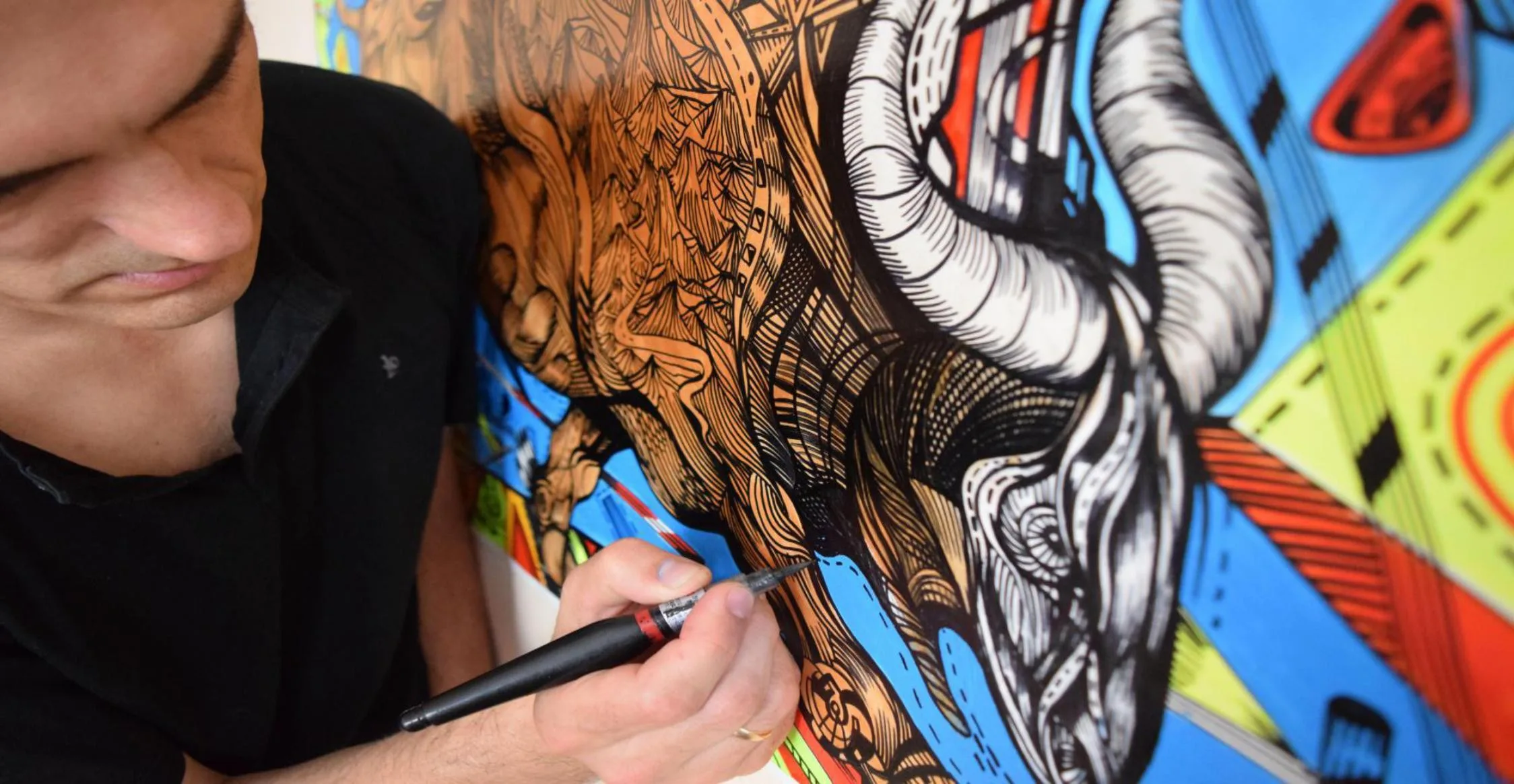  A painting is an explosion of lines and colors, an organized idea with a touch of the subconscious.