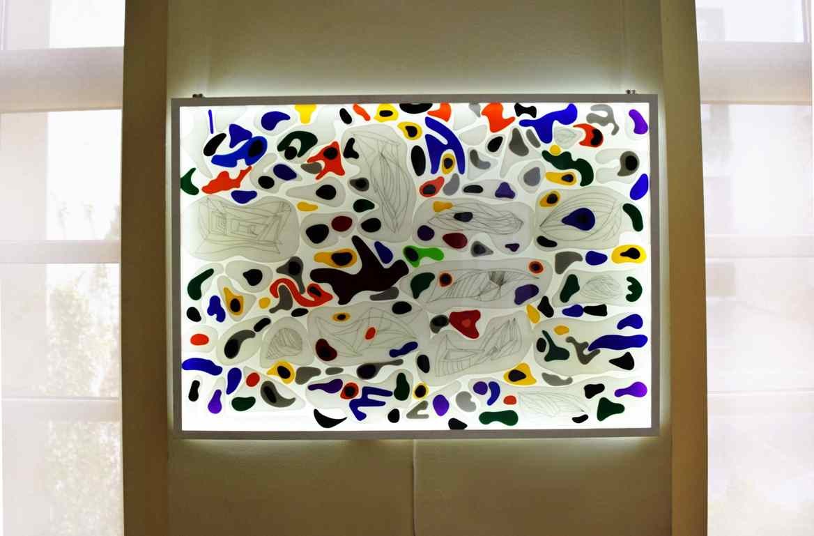 Motion, light installation, plexiglas, 70 x 100cm, Marko Gavrilovic