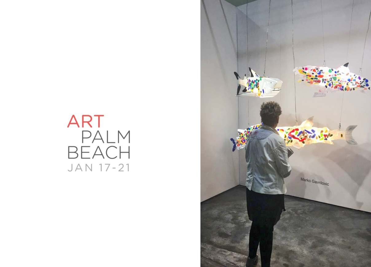 Art Palm Beach 2018, shark sculptures