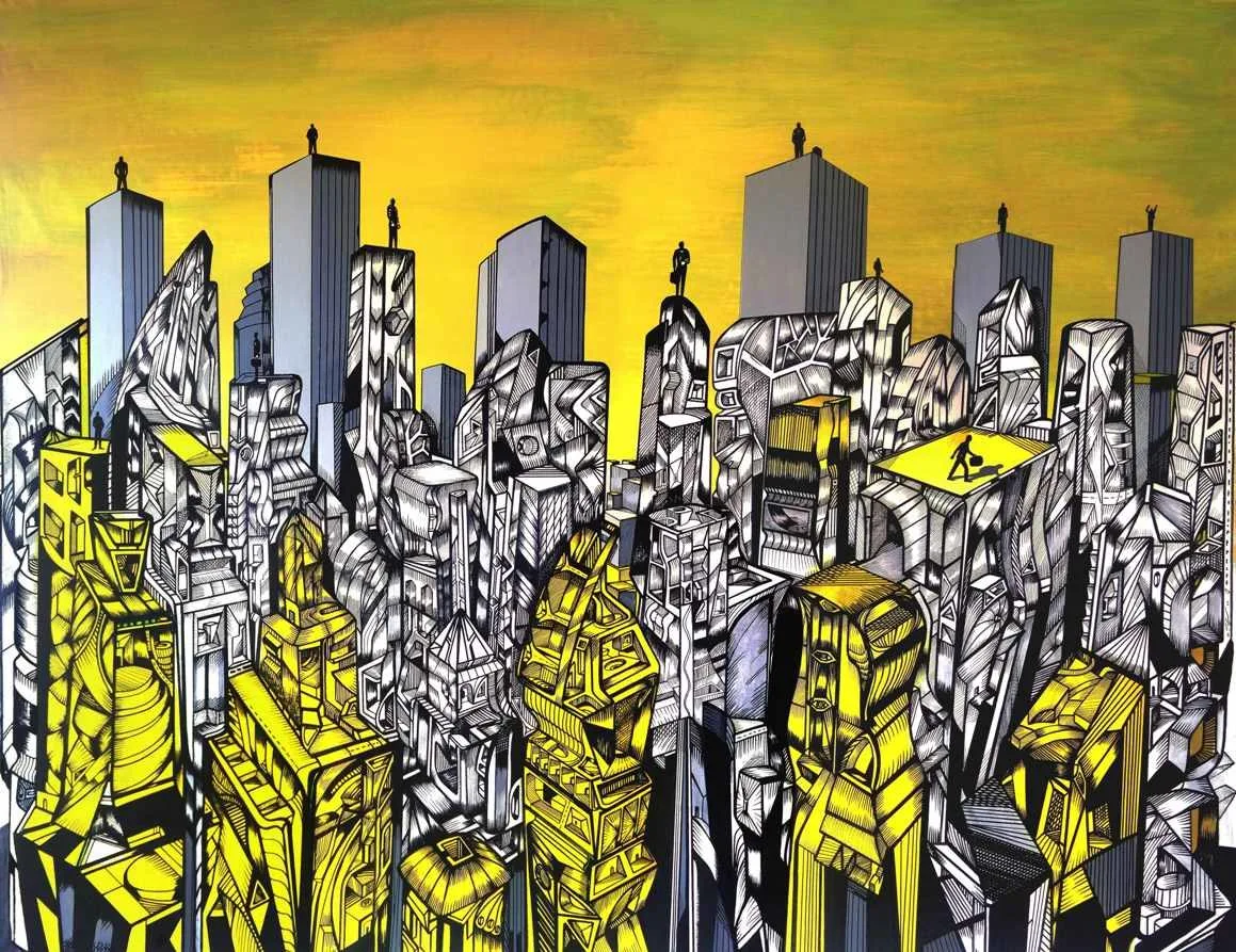 It's time to grow 3, 158 x 120 x 4 cm, acrylic on canvas, artist Marko Gavrilovic