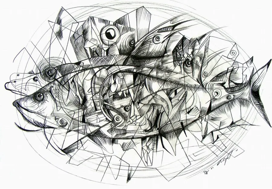 tuna drawing by marko gavrilovic