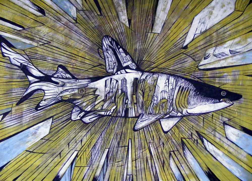  Renegade, shark painting by Marko Gavrilovic