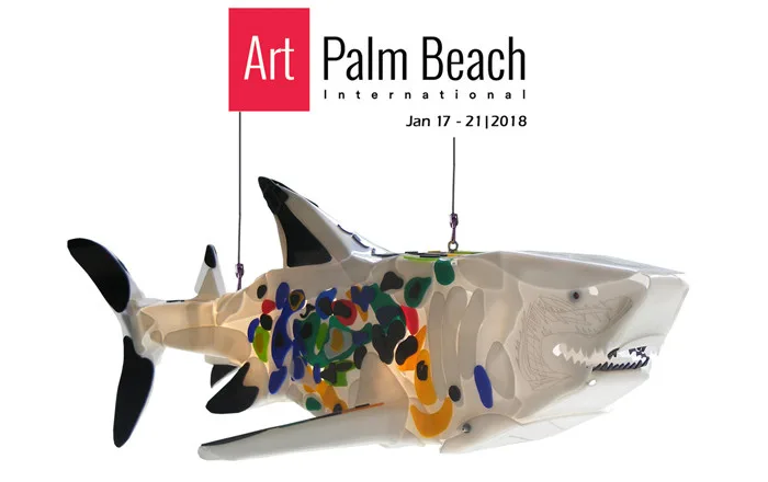 Art Palm Beach 2018, shark sculptures by Marko Gavrilovic