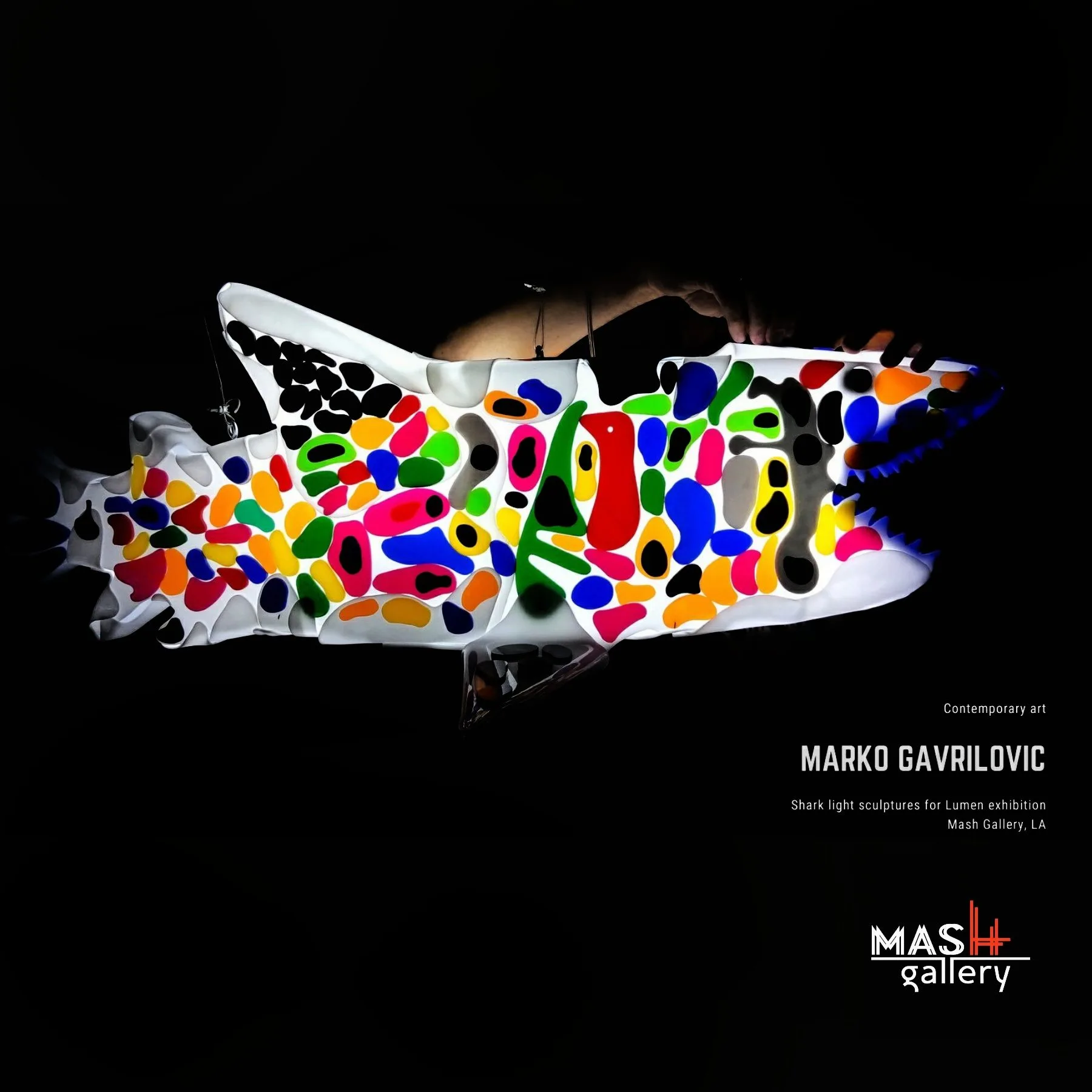 Light shark at Mash Gallery, show Lumen